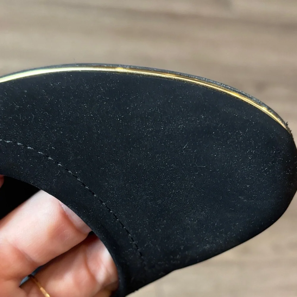 Black Rivet Aoife Girls Mary Jane Black Velvet Flat Strap Dress Shoes